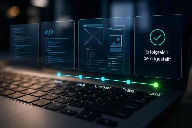 Visualisierung einer automatisierten Prozesskette von Planung bis Launch